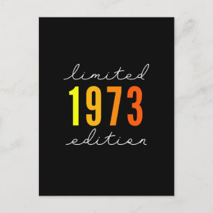 Carte Postale Né en 1973 cadeaux d'anniversaire