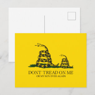 Carte Postale Ne Marche Pas Sur Moi Ou Mon Fils Gadsden Flag Mem