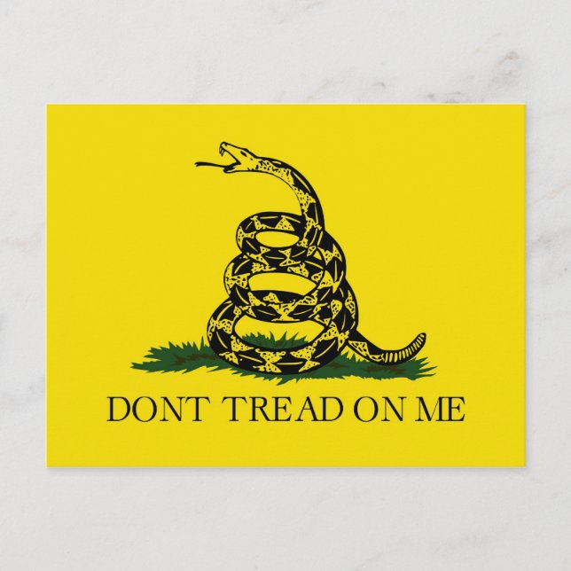 Carte Postale Ne me marche pas dessus Drapeau de Gadsden Guerre  (Devant)