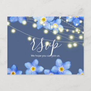 Carte Postale Ne m'oubliez pas Country Blue RSVP