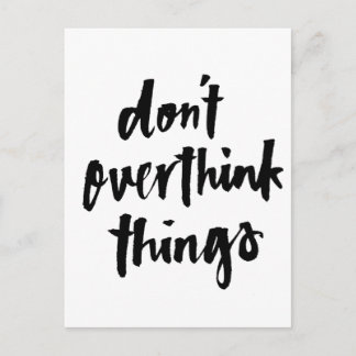 Carte Postale Ne pas oublier les choses Citation Inspirationnell