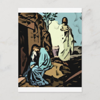 Carte Postale Ne pleure pas, la tombe est vide