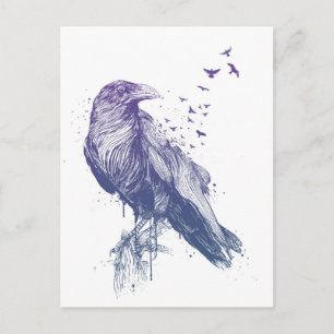 Carte Postale Né pour être libre