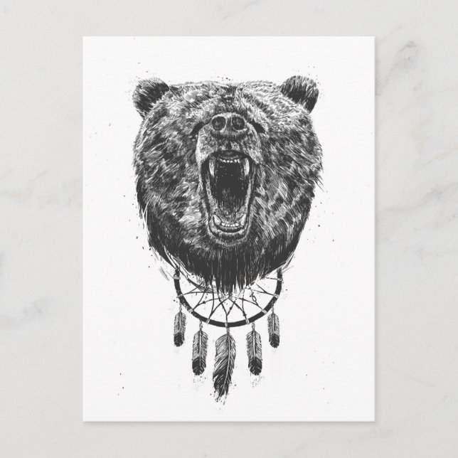 Carte Postale Ne réveillez pas l'ours (Devant)