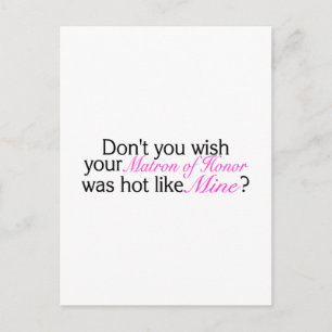 Carte Postale Ne Souhaitez-Vous Pas Que Votre Chef D'Honneur Soi