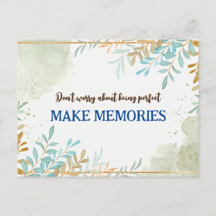 Carte Postale Ne vous souciez pas d'être un devis parfait