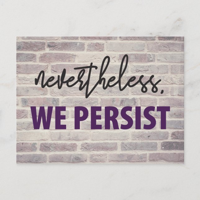 Carte Postale Néanmoins, nous persistons. 10/100 mars des femmes (Devant)