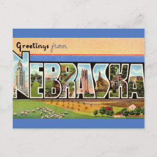 Carte Postale Nebraska vintage