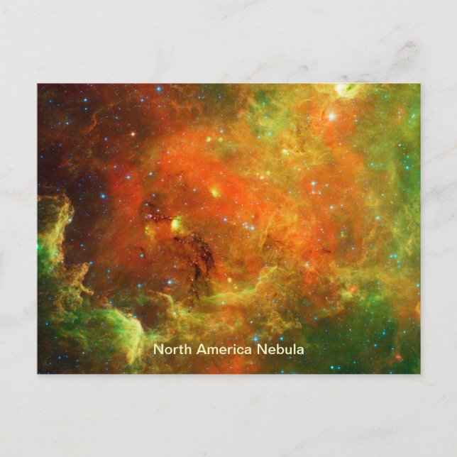 Carte Postale Nebula Amérique du Nord (Devant)