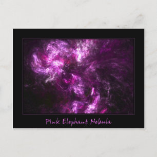 Carte Postale Nebula d'éléphant rose