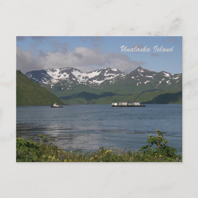 Carte Postale Négociation de Northland dans la baie d'Unalaska (Devant)