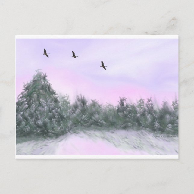 Carte Postale Neige (Devant)