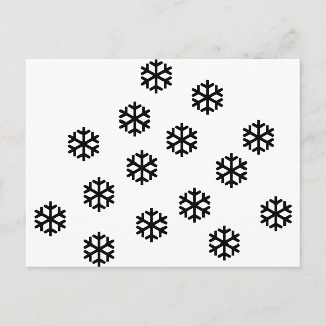 Carte Postale Neige (Devant)
