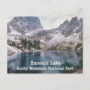 Carte Postale Neige au parc national des Rocheuses du lac Emeral