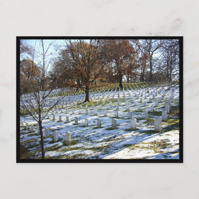 Carte Postale neige d'Arlington (Devant)