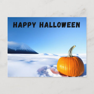 Carte Postale Neige d'Halloween