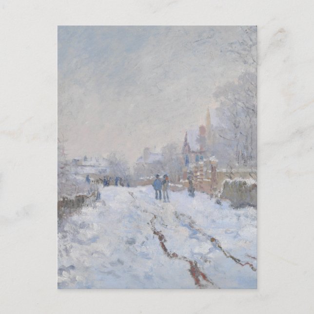 Carte Postale Neige d'hiver à Argeteuil (Devant)