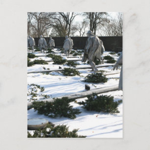 Carte Postale Neige du mémorial des anciens combattants de la gu