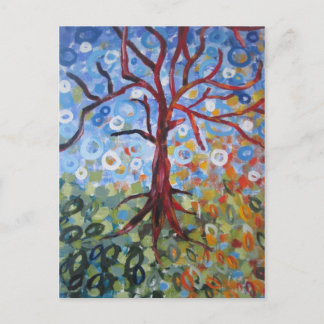 Carte Postale Neige en automne