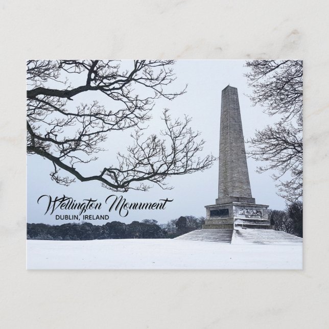 Carte Postale Neige en Phoenix Park, Dublin, Irlande (Devant)