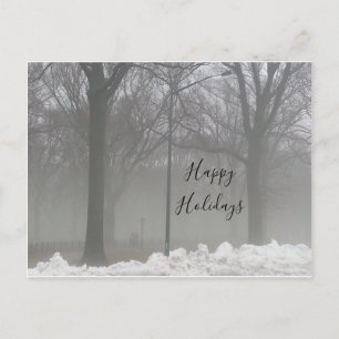 Carte Postale Neige et brouillard hivernaux à Central Park