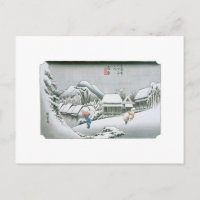 Neige nocturne à Kambara, Japon vers 1831-1834