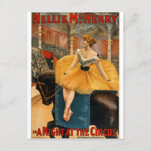 Carte Postale Nellie McHenry dans Une nuit au cirque