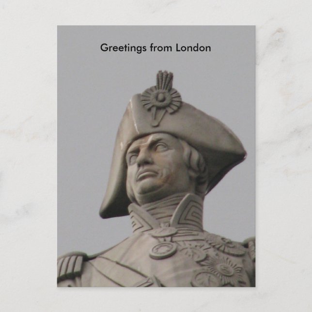 Carte Postale nelson, salutations de Londres (Devant)