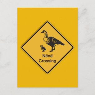 Carte Postale Nene Crossing, Signal d'avertissement de trafic, H