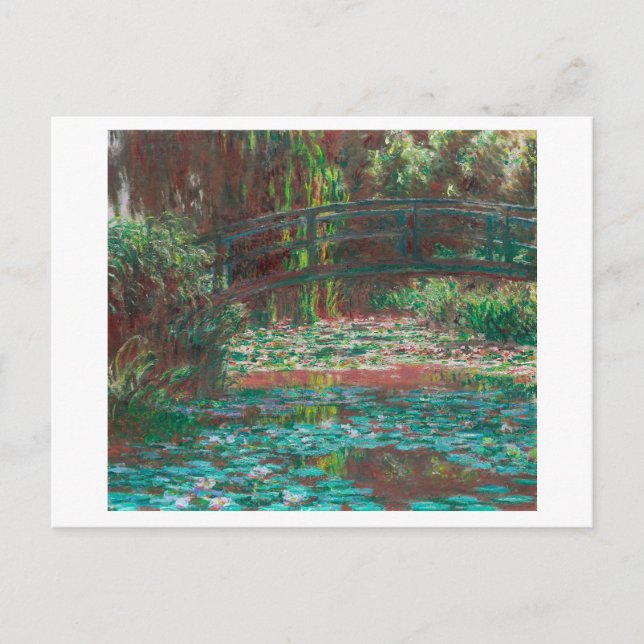 CARTE POSTALE "NÉNUPHAR POND" 1889 CLAUDE MONET (Devant)