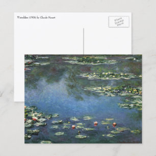 Carte Postale Nénuphars de Claude Monet, Fleurs Vintages