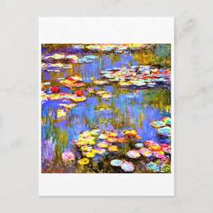 Carte Postale Nénuphars par Claude Monet - Art Post Card