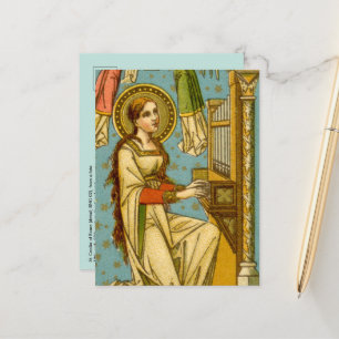 Carte Postale NeoGothique St. Cecilia de Rome (détail; BNG 02) P