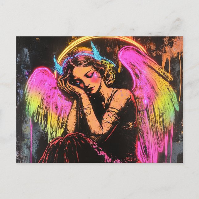 Carte Postale Neon Angel (Devant)