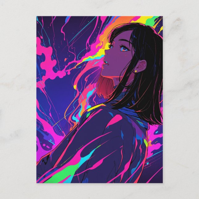 Carte postale Neon Bliss : Daze (Devant)
