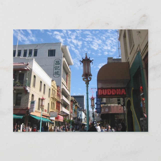 Carte Postale Neon Buddha Chinatown San Francisco (Devant)