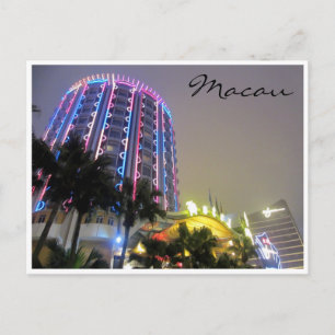 Carte Postale néon du casino