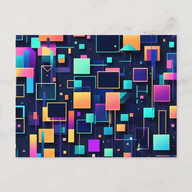 Carte Postale Neon Gridlock (Devant)