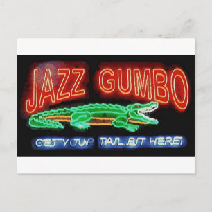Carte Postale Neon Gumbo