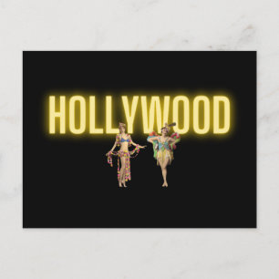 Carte Postale Neon Hollywood & Beautés Vintages