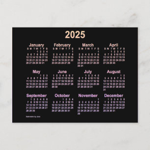 Carte Postale Neon Ipanema Mini Calendrier 2025 par Janz