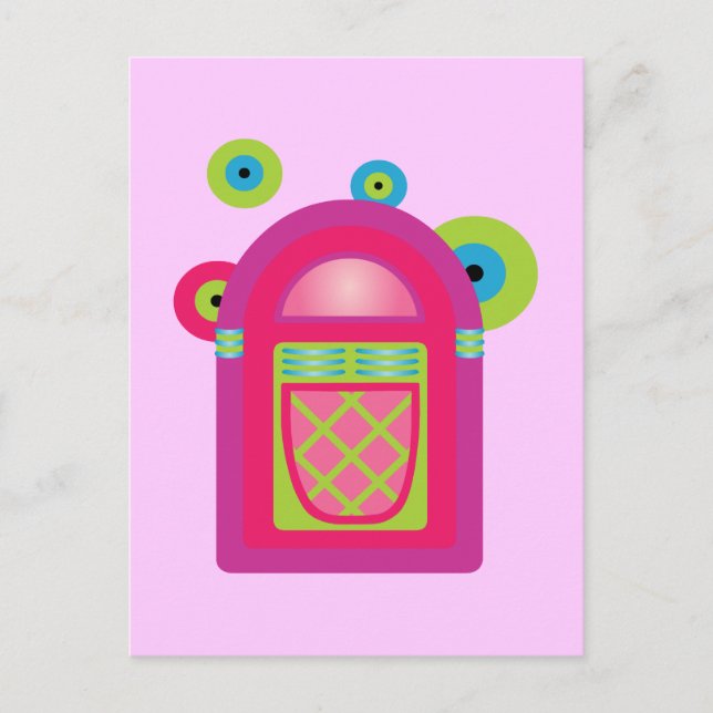 Carte Postale Neon Jukebox (Devant)