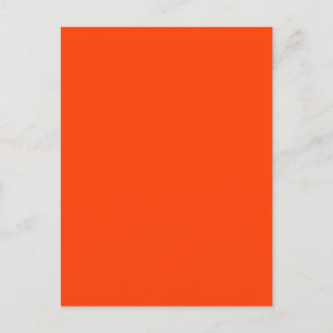 Carte Postale Néon orange fluorescent lumineux