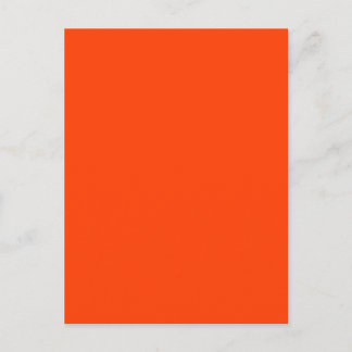 Carte Postale Néon orange fluorescent lumineux