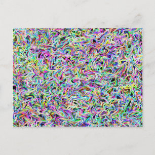 Carte postale Neon Swirl