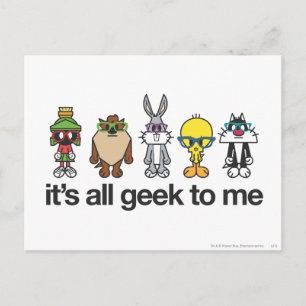 Carte Postale Nerds LOONEY TUNES™ - Tous Geeks