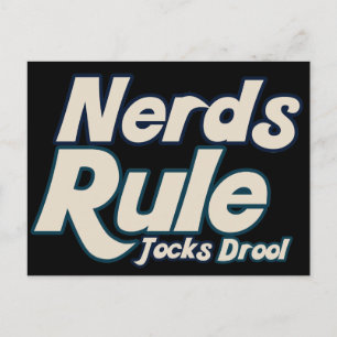 Carte Postale Nerds Règle Jocks Drool