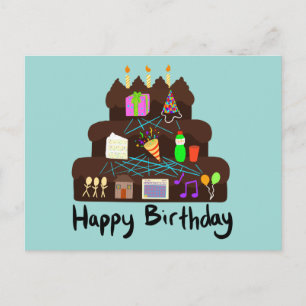 Carte Postale Nerdy Birthday Réseau neuronal