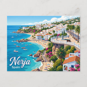 Carte Postale Nerja, Málaga, Andalousie, Espagne Espagne