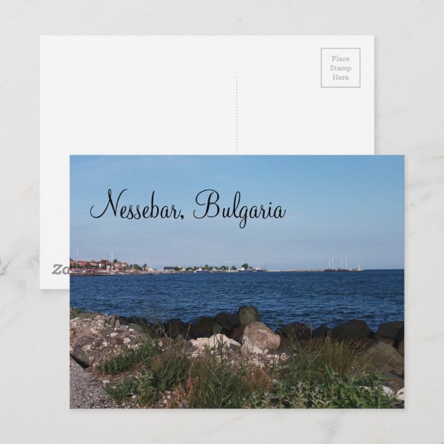 Carte postale Nessebar, Bulgarie (Devant / Derrière)